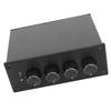 Stereo Splitter Box 1 In 4 Out Low Distortion Sound Signal Splitter for Headphone Amplifier