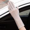 Womens Uv Sun Protection Gloves With Breathable Ice Silk For Driving And Outdoor Activities