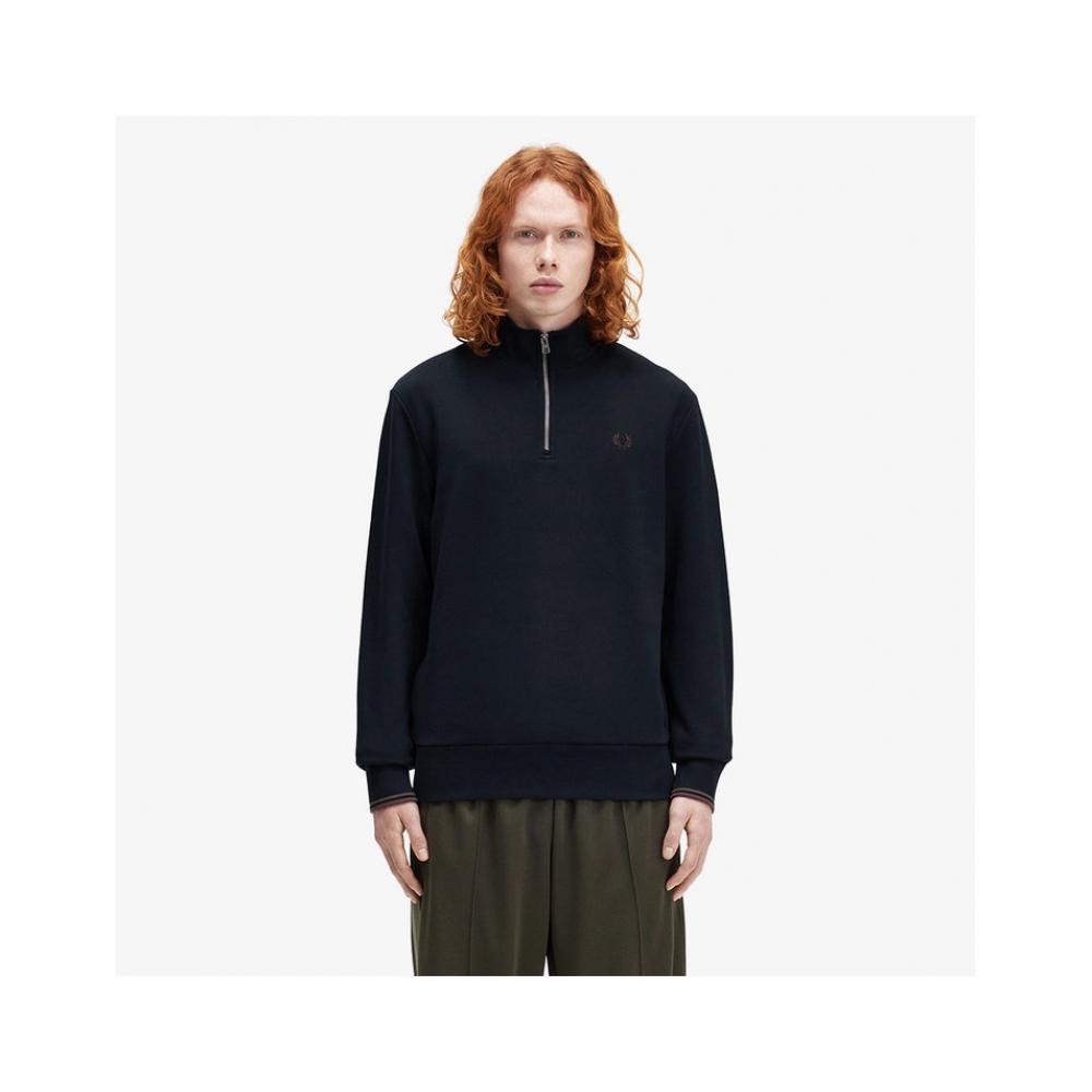 

Fred Perry Half Zip Sweatshirt Navy Afpm2433574 W65 M