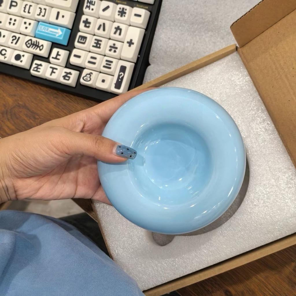 Dopamine Pet Bowl Cute Cat Food Water Bowl Kitten Puppy Feeder Cat Supplies Best Gift for Dog Cat Feeder