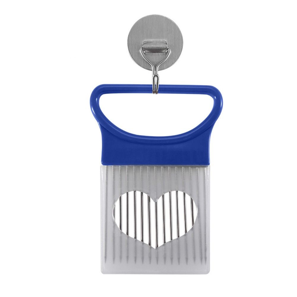 Effortless Onion Slicer Holder Stainless Steel Meat Tenderizer Needle Tomato Cutter Holder  Fruit