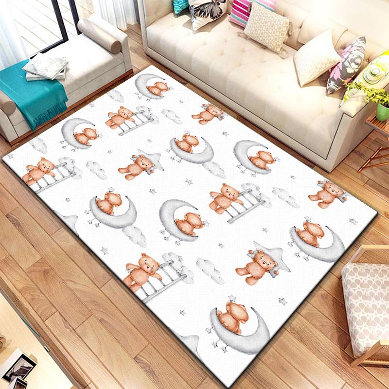Teppich mit Cartoon-Spleißtieren, groß, Teppich für Wohnzimmer, Schlafzimmer, Sofa, Dekoration, Fußmatte, Küche, rutschfeste Bodenmatte, Picknick