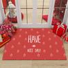 Merry Christmas Entrance Door Mat Christmas Tree Santa Claus Print Carpet Home Decor Living Room Rug Bathroom Non-slip Floor Mat