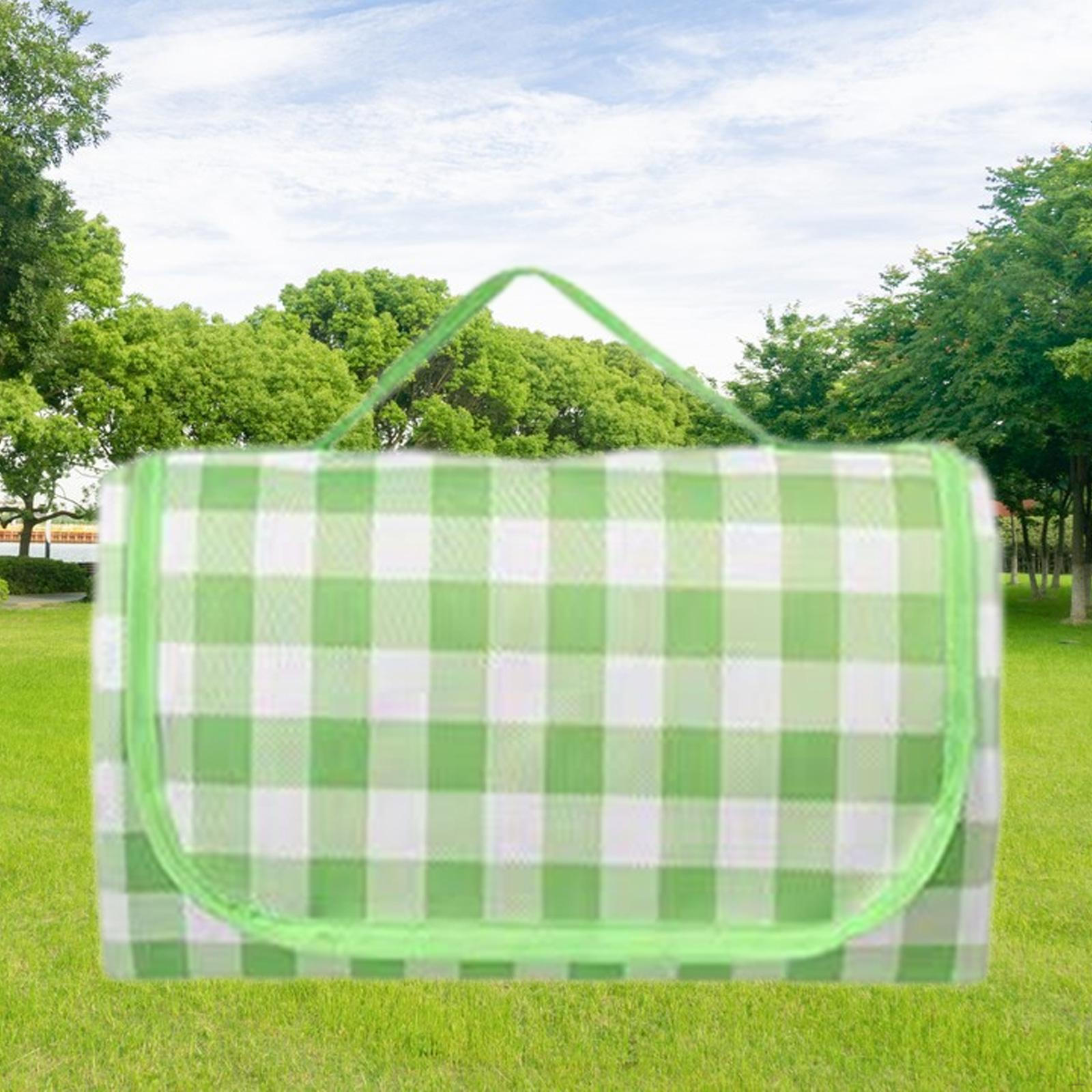 Family Picnic Blanket Waterproof And Portable for Outdoor Adventures Green