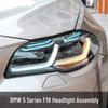 LED Headlight Assembly for BMW 5 Series F18 F10 (2011-2017) with Daytime Running Lights