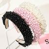 Luxury Pearl HairBands for Women Fashion Black White Beaded Headband Small Pearl Wedding Hair Jewelry Accessories Dropshi