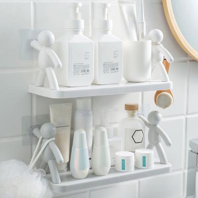 Mini-Figuren Aufbewahrungsregal Cartoon Wand-Organizer Stanzfreies Wandregal für Küche, Badezimmer, Wohnzimmer
