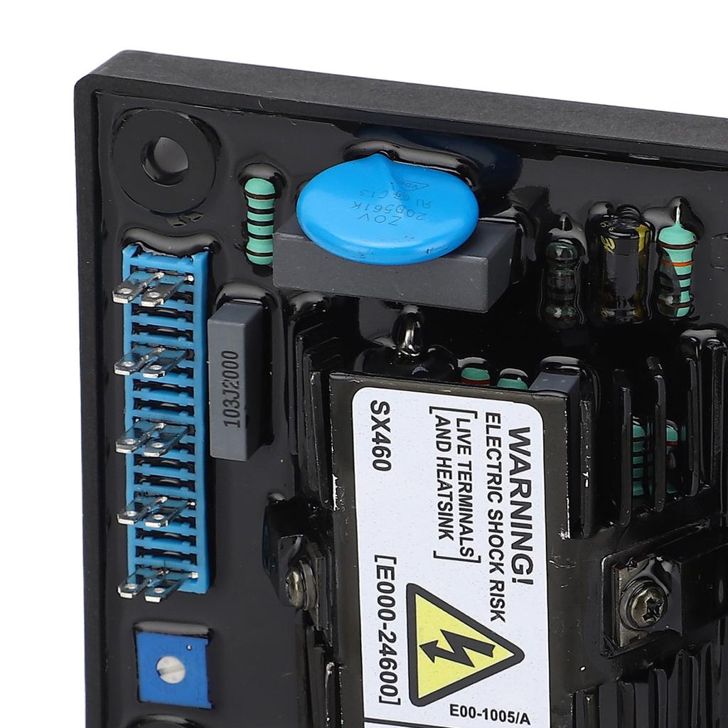 Voltage regulator for brushless generator with single phase automatic voltage regulator, 95-132V, 190-264VAC for easy installation and good workmanshi