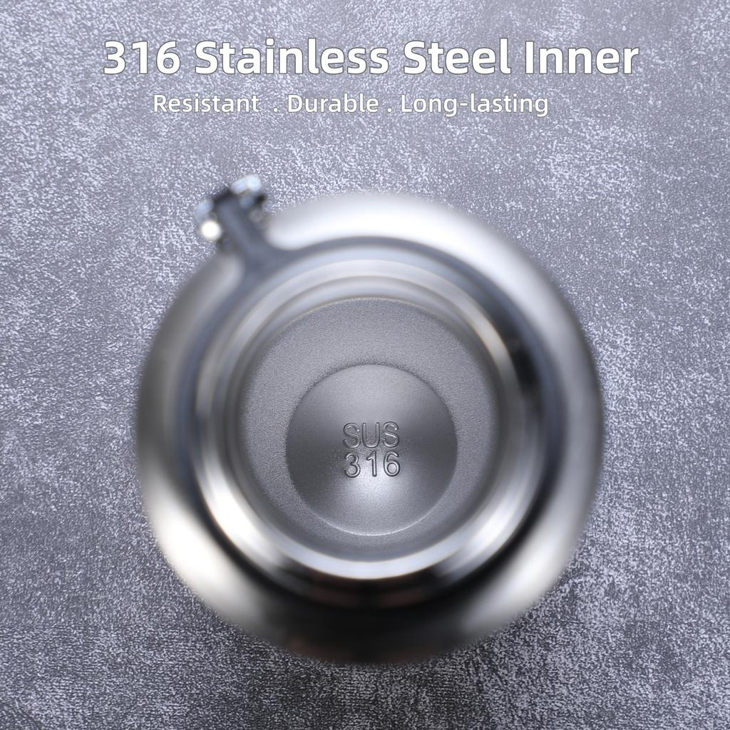 Large Capacity Stainless Steel Thermos Portable Vacuum Flask Insulated Tumbler with Rope Thermo Bottle 500/700/1000/1500ml