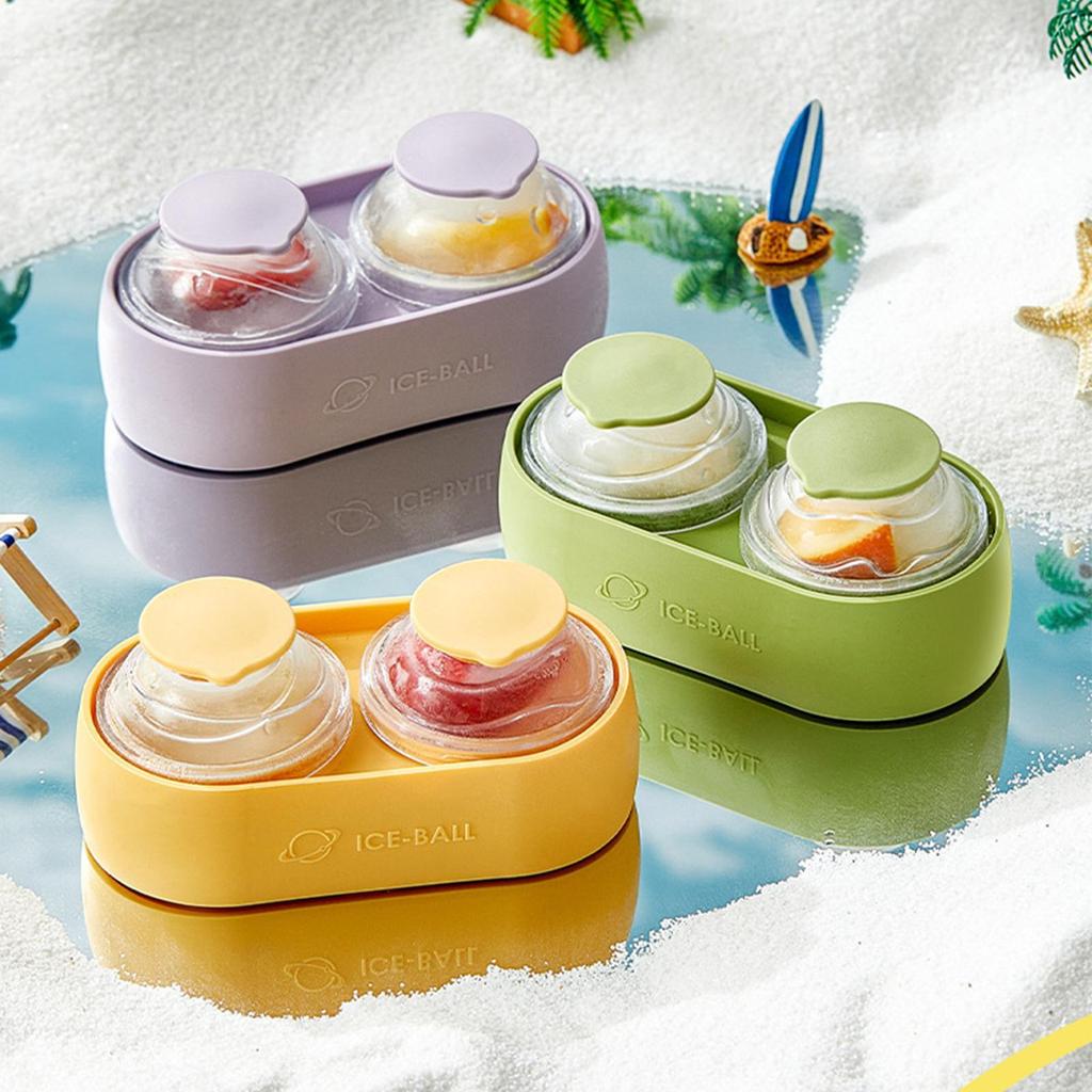 Round Ice Mold Silicone Freezer Mould Whiskey Ice Mold For Home Bar Kitchen Outdoor Camping Picnic Party Family Gatherings