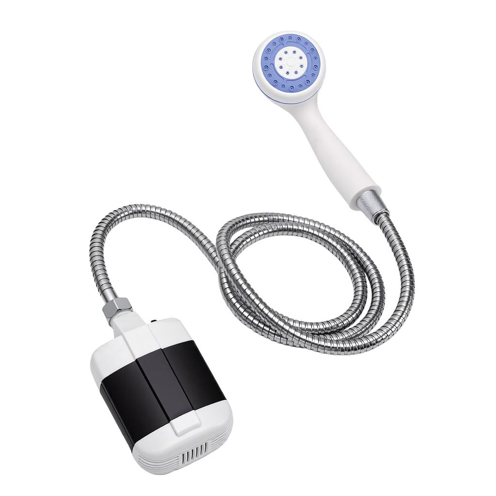 Camping-Duschpumpe USB-wiederaufladbar 1300mAh Tragbarer Duschkopf für Outdoor-Wanderungen