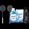 Blue Moon Washing Detergent Bundle with Badminton Rackets and Water Bottle