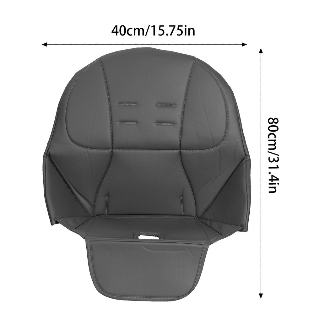 Dining Chair Cushion Kids Stay In Place Backing Seat Pad Cushion Leather Anti-Scratch Easy Clean Chair For Antilop High Chair