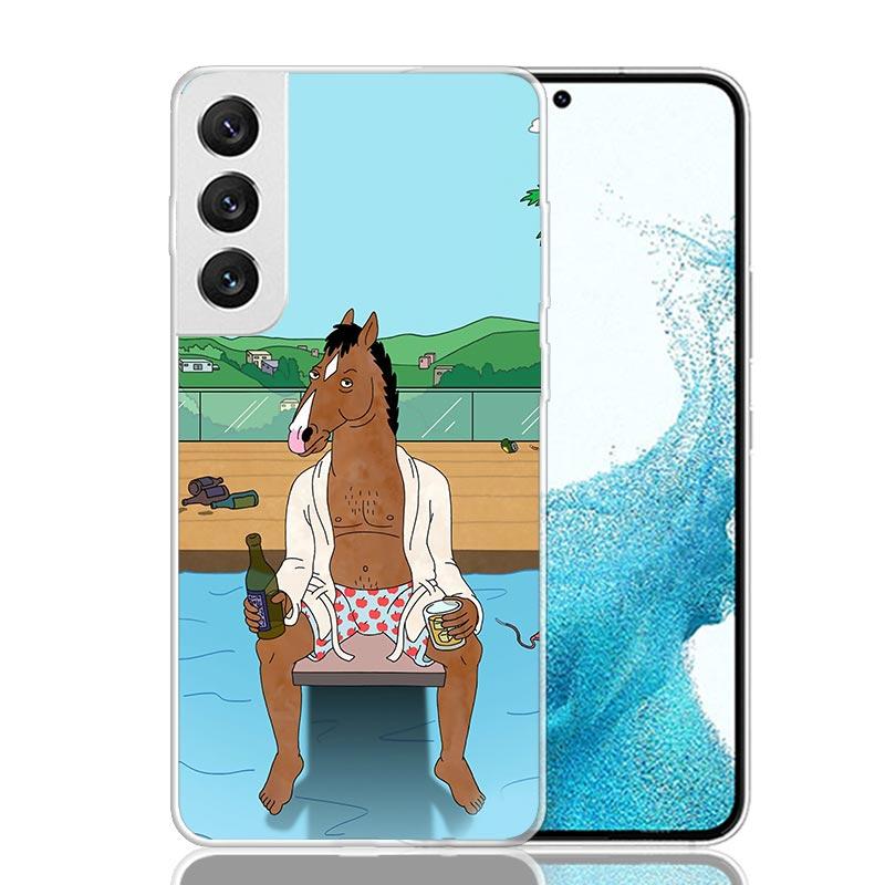 Cartoon B-BoJack Horsemans Phone Case For Samsung Galaxy S26 Ultra S23 S24 S25 Edge S20 FE S21 S22 Plus Soft Print Shell Cover F