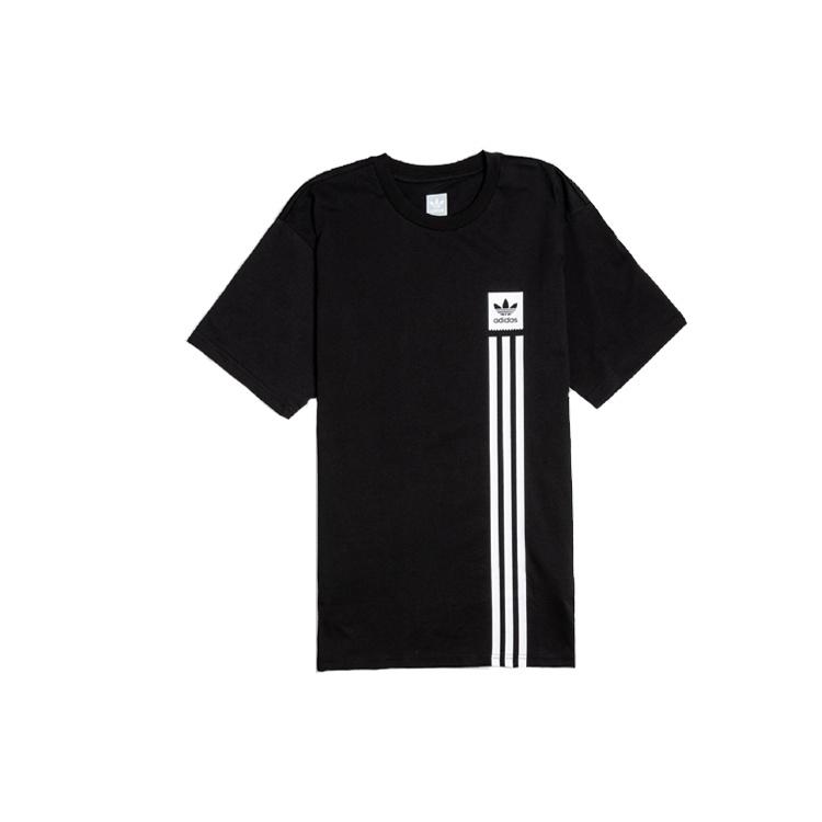 adidas originals BB Pillar logo Printing Short Sleeve Black Men s EC7377 XS