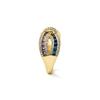 Ring - LUXENTER - Alnis - Metal Alloy - Multicolor Zirconia - 18 Carat Yellow Gold Finish