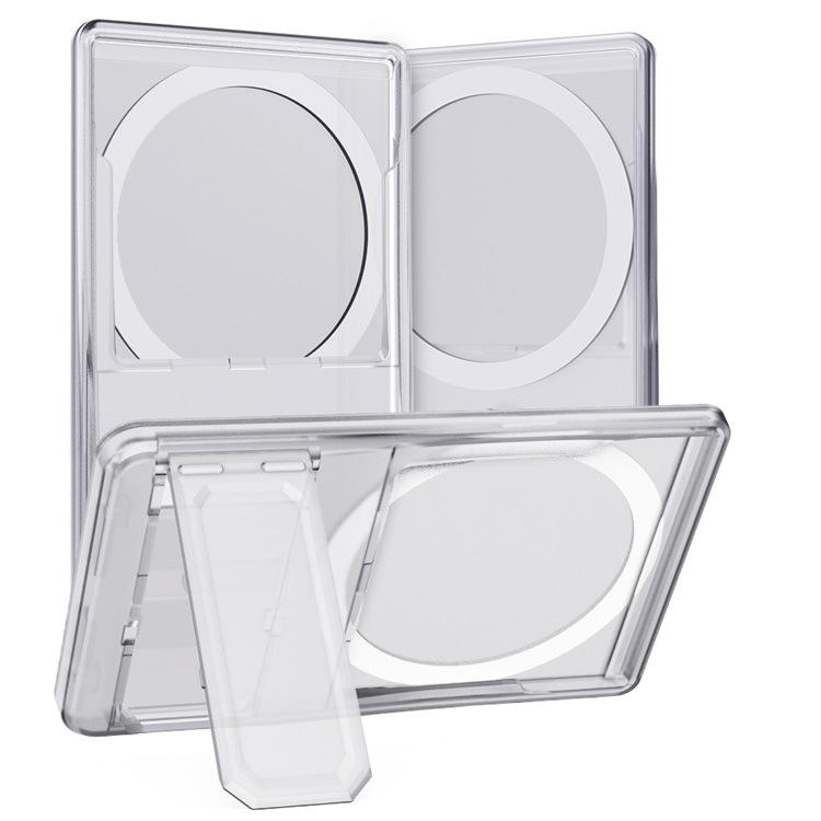 PC Transparent Magnetic Card Bag Bracket Is Suitable for Apple 11/11magsafe Magnetic Card Sleeve Card Clip Logo Customization