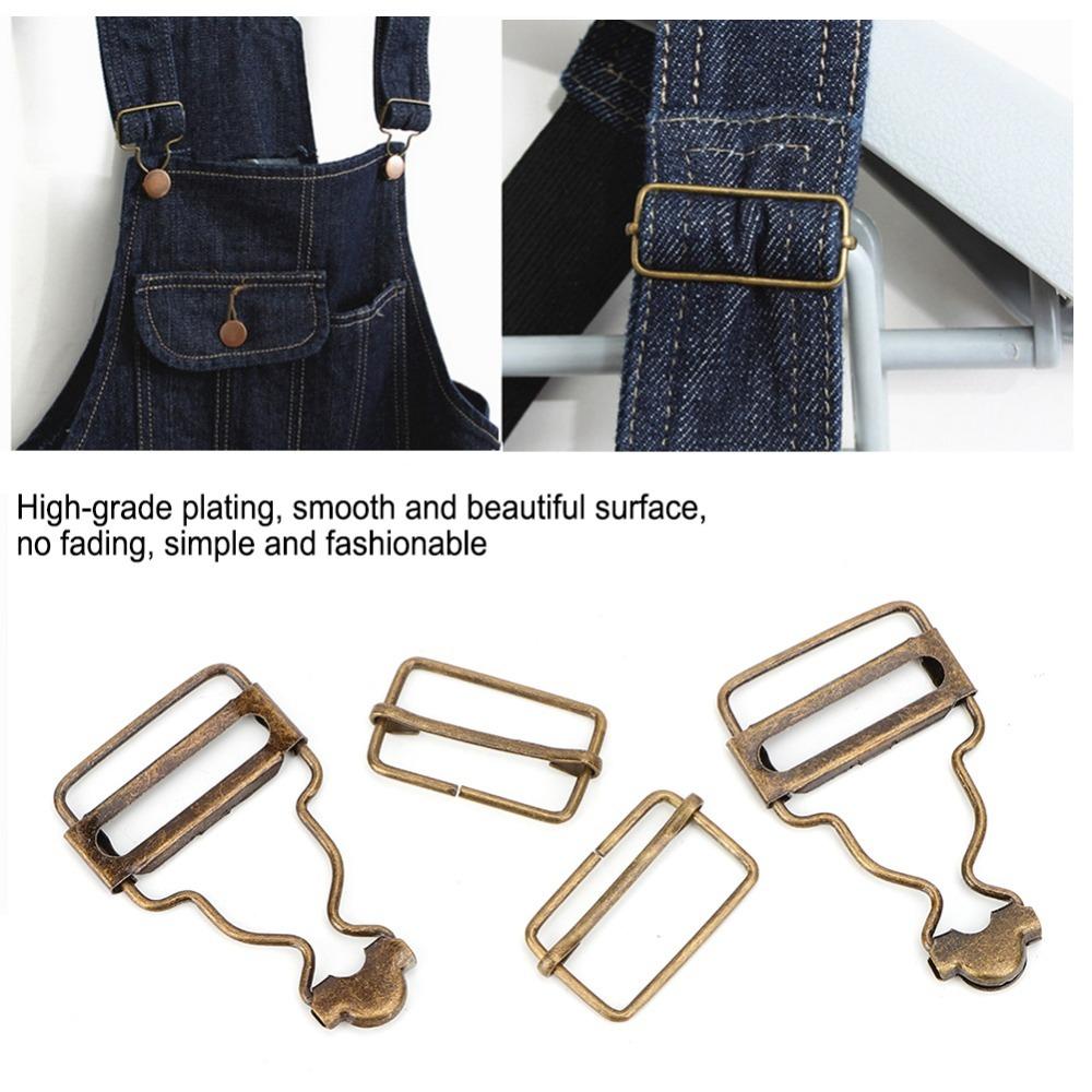 10 pezzi 2,7 cm Clip per bretelle complete con fibbie a rullo Fibbia regolabile Sostituzione Per salopette