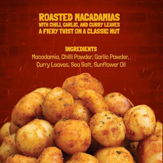 PUREHEART Nutreat Chile Zing Australische Macadamias – Scharf geröstete Macadamianüsse | Buttrig-knuspriger Snack | 230g | Glutenfrei & Keto-freundlich