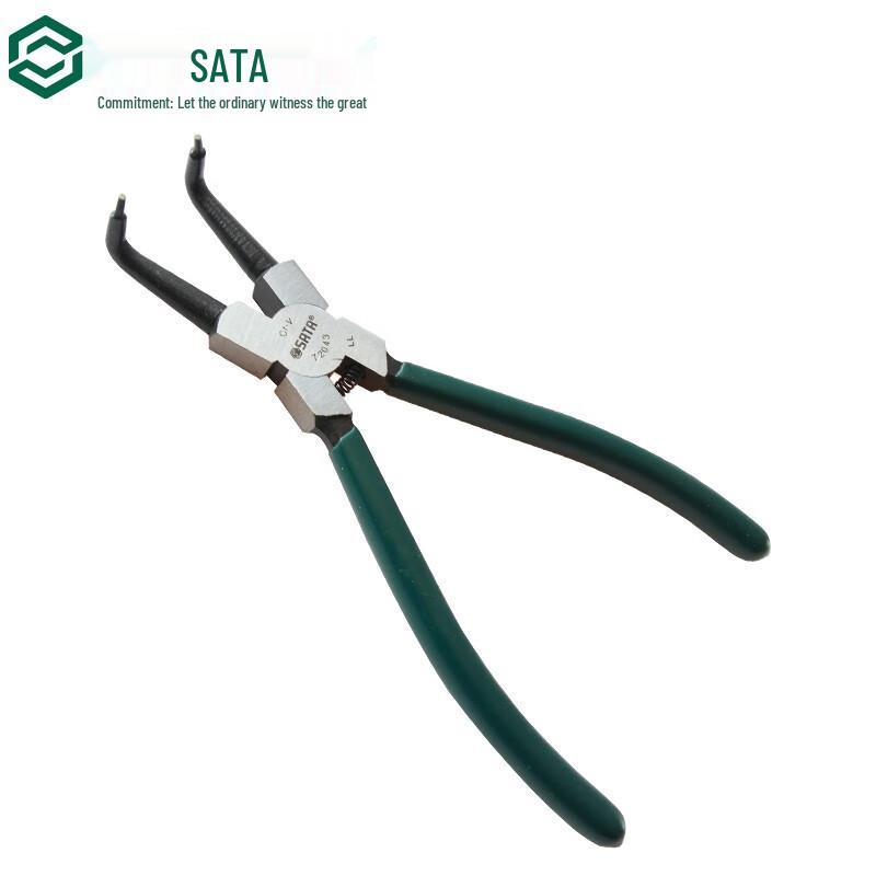 SATA 72043 German Internal Bent Nose Circlip Pliers 9 inch