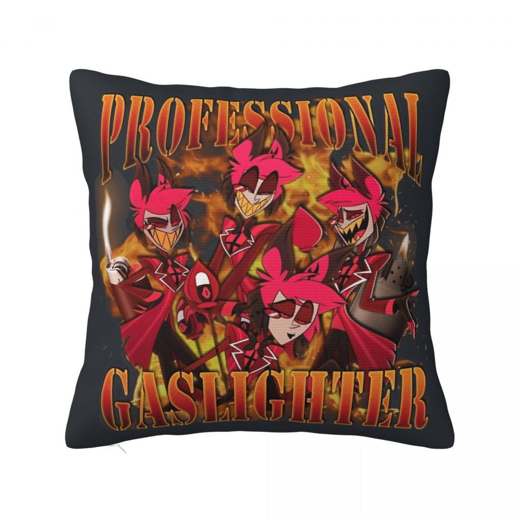 Cartoon H-Hazbin Hotels Pillow Cover Square Pillow Case Cushion Cover Funny Custom Diy Pillowcases For Sofa Bedroom Home Decor