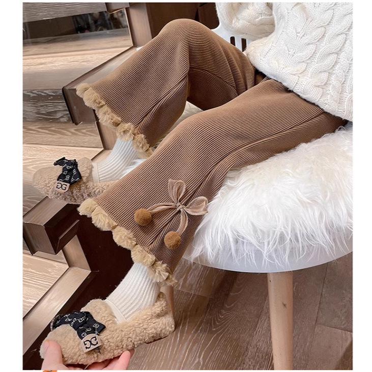 2024 Girls' Fashionable Elastic Leggings: Autumn/Winter Wear