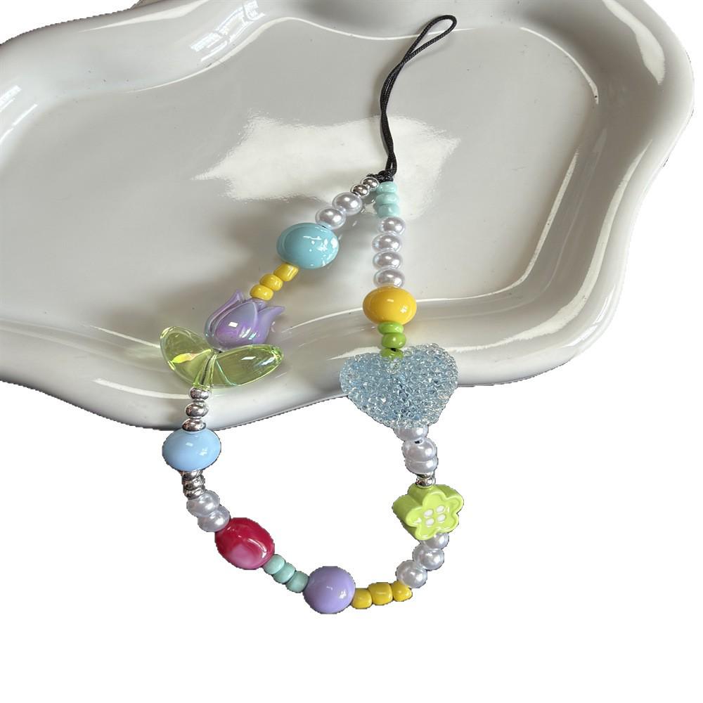 Handmade Beaded Camera & Phone Lanyard - Cute Summer Design