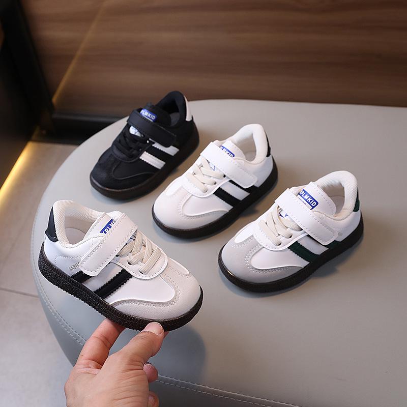 Kids' Canvas Sports Shoes: Spring & Fall, Boys' German Trainers, Girls' Versatile Sneakers, Velcro Baby Shoes