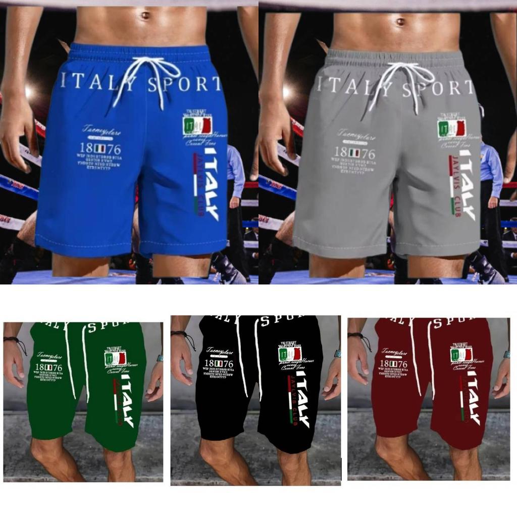 Italy Flag Boxing Shorts Pants 3D Print Training Unisex Men Women Quick Dry Fitness Gym Sport Workout Casual Streetwear Elastic High Waist Polyester