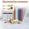 3D Printed Articulated Lion Figurine Model with Movable Joints Realistic Animal Sculpture for Display and Collection