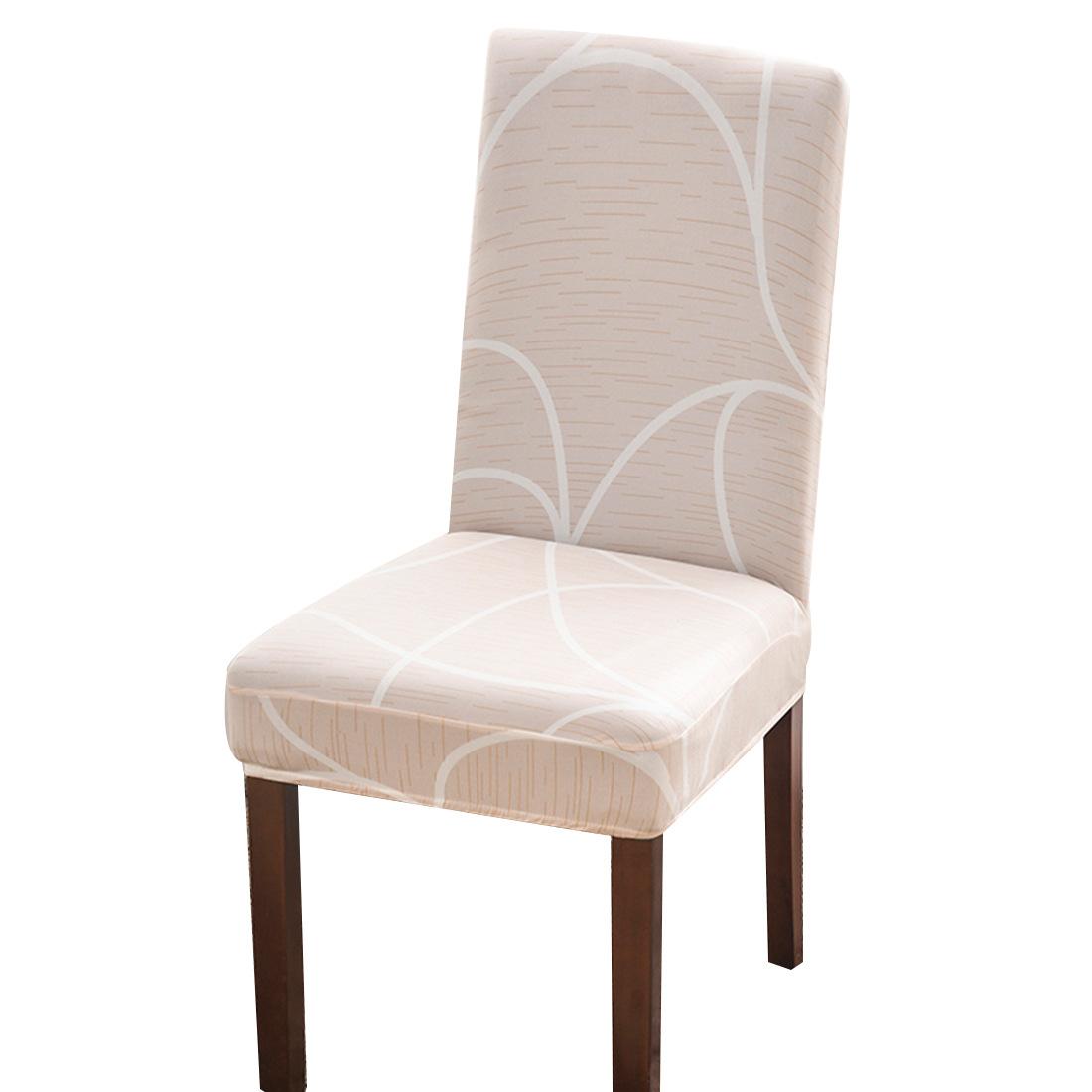 

Летний однотонный чехол на стул из молочного шелка для дома, универсальный для гостиной, ресторана, бара, эластичный чехол для обеденного стола и стула 1pcs