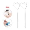 Stainless Steel Handheld Eyelash Inspection Mirror - Square Eyelash Extension Tool