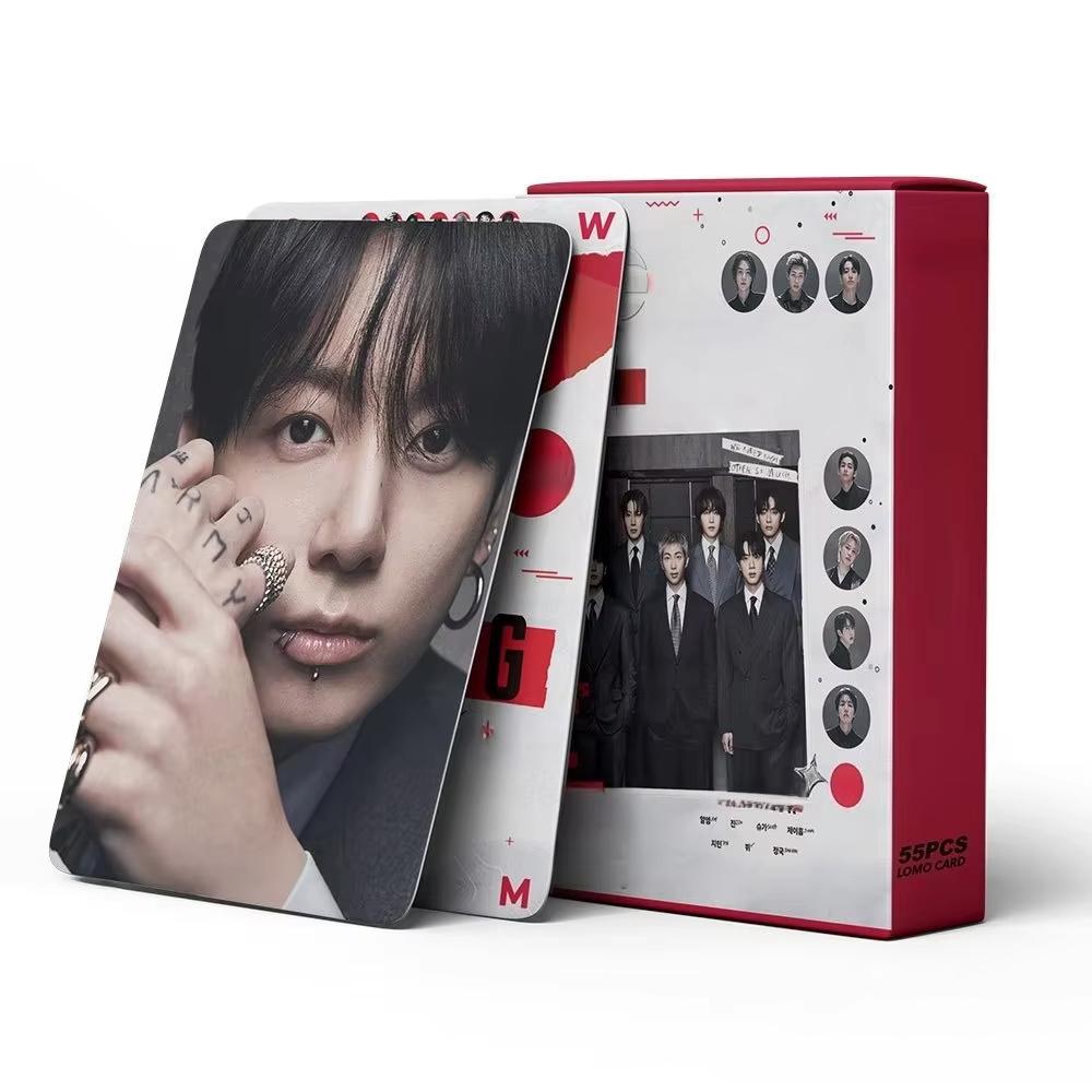 55Pcs K-Pop Boy Group Lomo Cards New Album Arirs New Flash Card Party Favor Fans Gift Highdefinition Photo Collectible Card