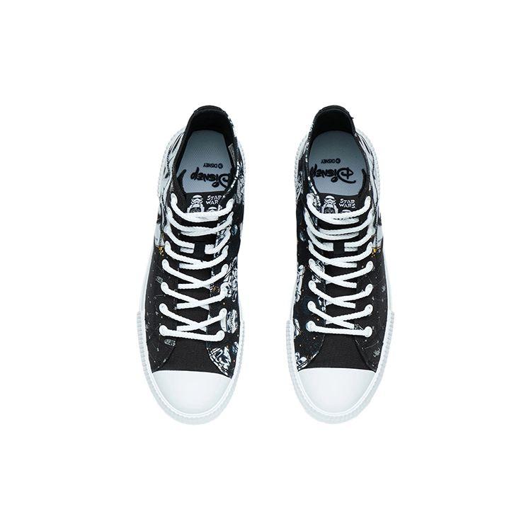 Li Ning Star Wars X  Disney Collaboration Series Lightweight Breathable High-Top Sneakers Men Sneakers Black AGCR283-3