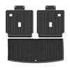 Volvo EM90 Six-Seater 25-Year TPE Waterproof Trunk Mat with Carbon Fiber Texture