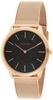 Minimal Pink Gold X [Calvin Klein] Watch, 2-hand, Extension, Black, K3M2162Y, Men's [Authentic Product]