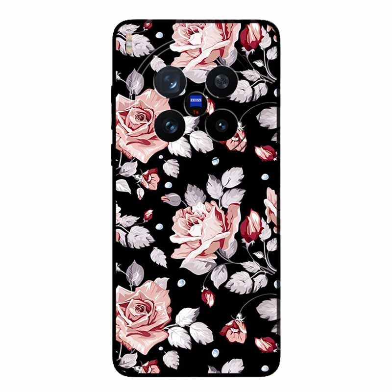 For Vivo X200 Ultra 5G Case Fashion Black Silicone Back Cover Case for X200 Ultra Protective Bumper VIVO X200 Ultra Phone Funda