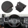 Car Accessories Inner Steering Wheel Suede Leather Cover Trim For Volvo S60 V60 XC60 - XC90 2016- S90 2017- V90