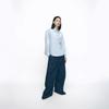Spring/Summer 2025 European & American Gold Button Turn-Down Collar Long Sleeve Loose Shirt