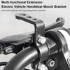 Motorcycle Mirror Mount Motorcycle Handlebar Extension Accessories Motorbike Spotlight Bracket For Headlight Phone Navigation