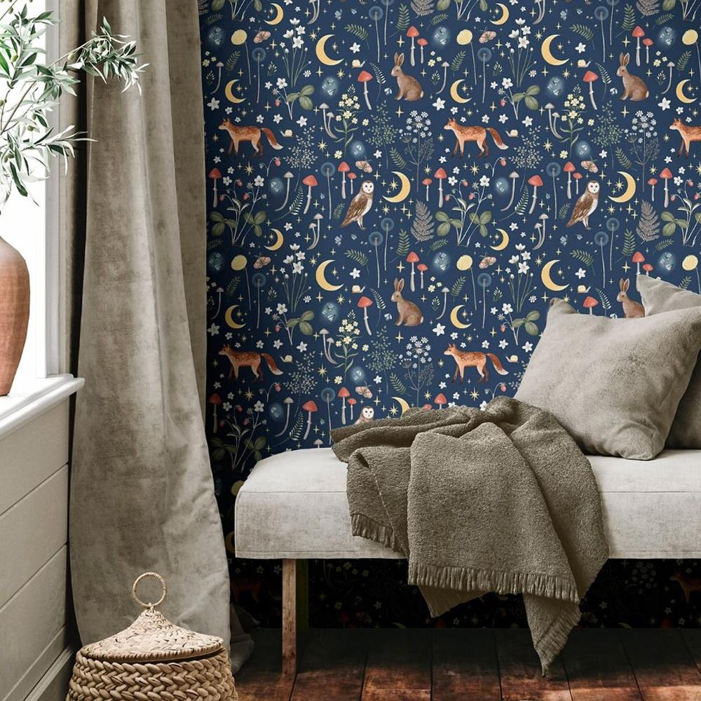 Muriva Catherine Lansfield Enchanted Twilight Wallpaper