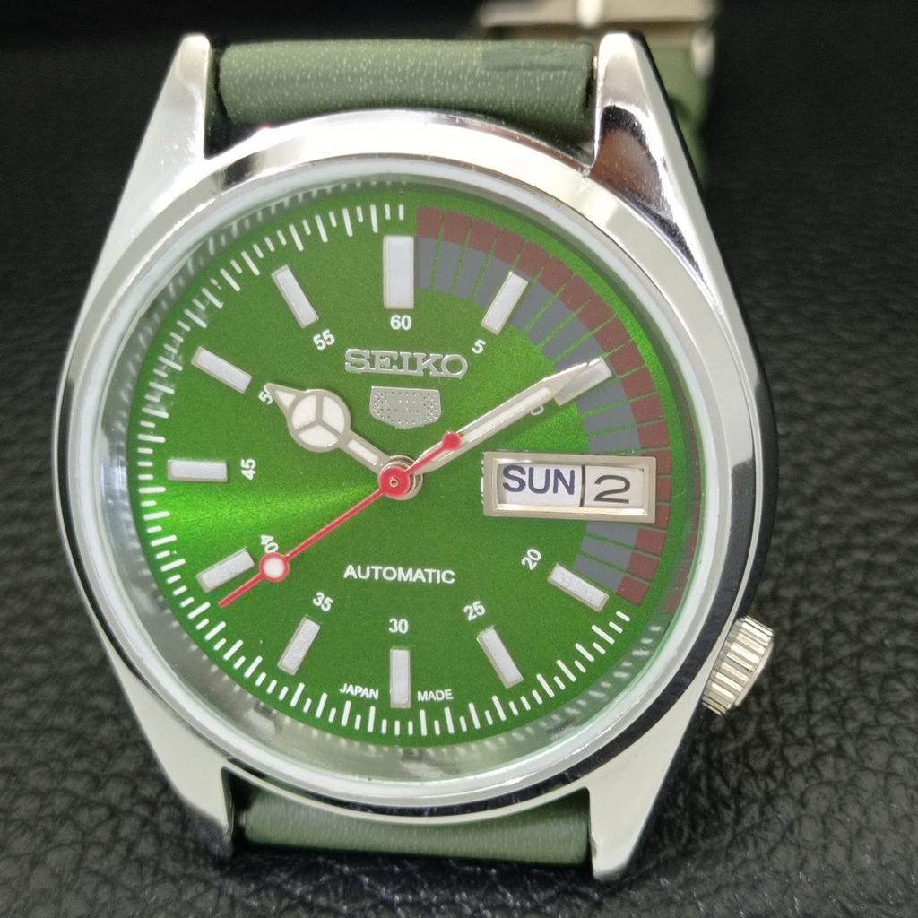 REFURBISHED SEIKO 5 AUTOMATIC 6309A VINTAGE JAPAN MENS GREEN WATCH A441106-4 Sk-a441106