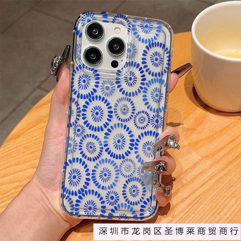 Trend printing Apple 15promax creative pattern iPhone14plus niche 13 simple 12 mobile phone case 11