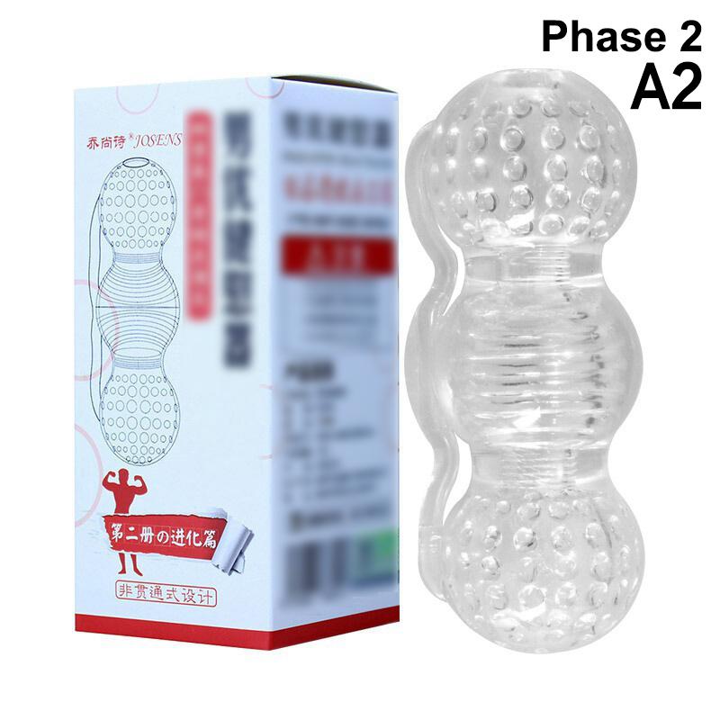 1Pc Silicone Transparent Penis Trainer for Men Vagina Masturbation Endurance Exercise Stretcher Adult Sex Toy for Male