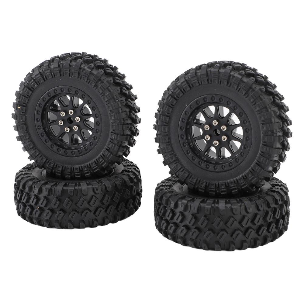 4Pcs 1/12 Scale Wheel Tire Set for MN90/MN91/MN45/MN96/MN98/MN99/MN99S 1/12 RC Car Replacement Parts