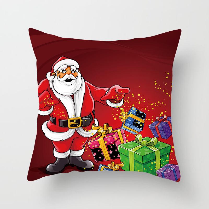 Festliche Weihnachtskissen Nordische Weihnachtsbäume Druck Kissenbezug Nachttisch Zuhause Rückenabdeckung