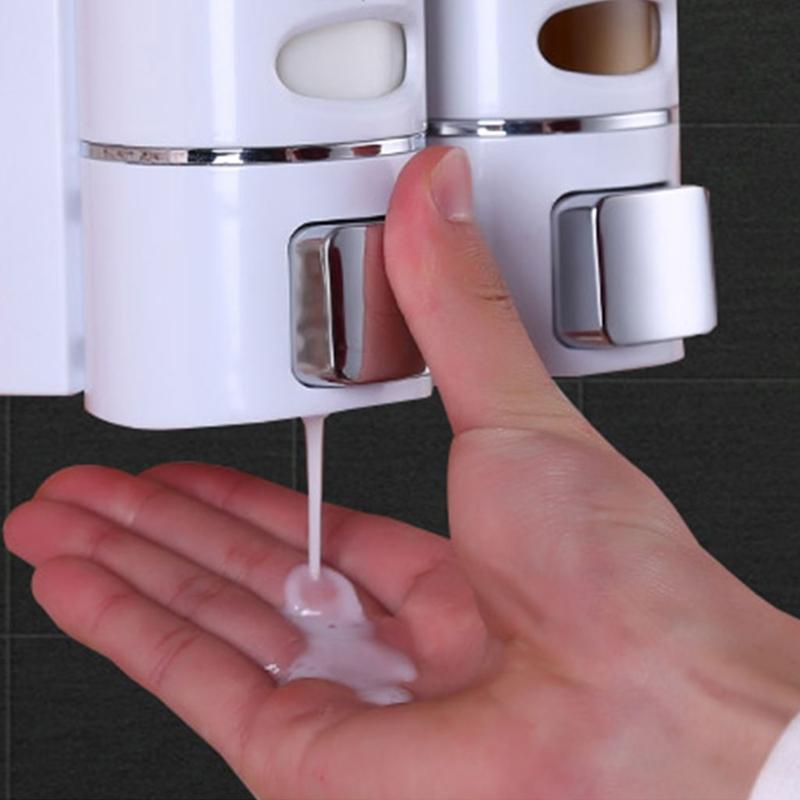 Hand Press Soap Dispenser for Dish Liquid Lotion Shower Gel Shampoo Chamber