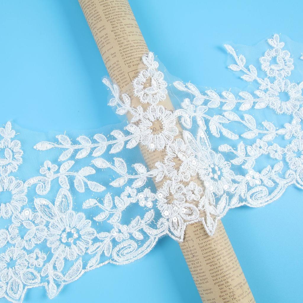 17Cm Mao Mao Rope Car Bone Lace Lace Sequins Bridal Accessories Wedding Dress Veil Wristwatch Accessories
