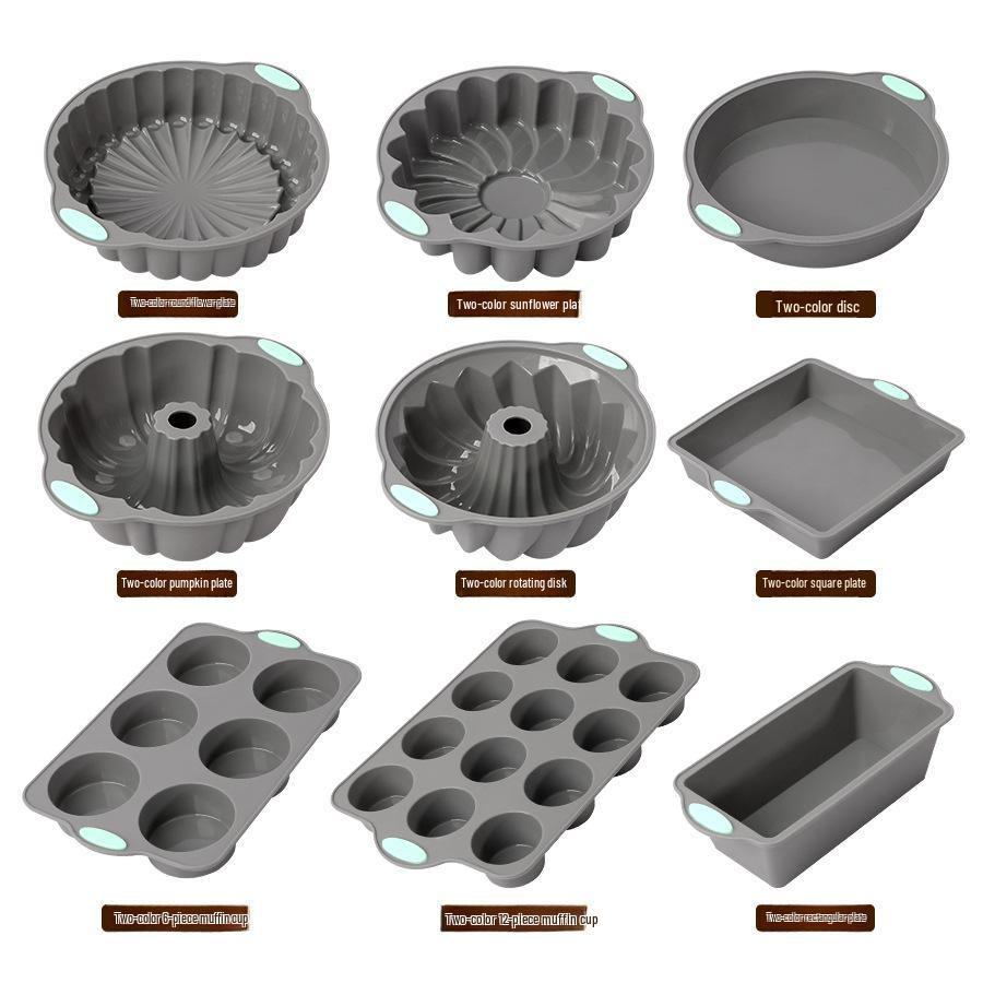Silikon-Kuchenform-Set: Leicht lösbar, verschiedene Formen zum Backen zu Hause