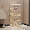 Clear Foldable Luxury Shoe Cabinet with Flip-Top Dustproof Design for Sneaker Storage